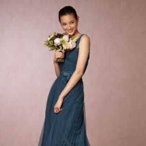 Anthropologie BHLDN Fleur dress - Size 8, blue opal